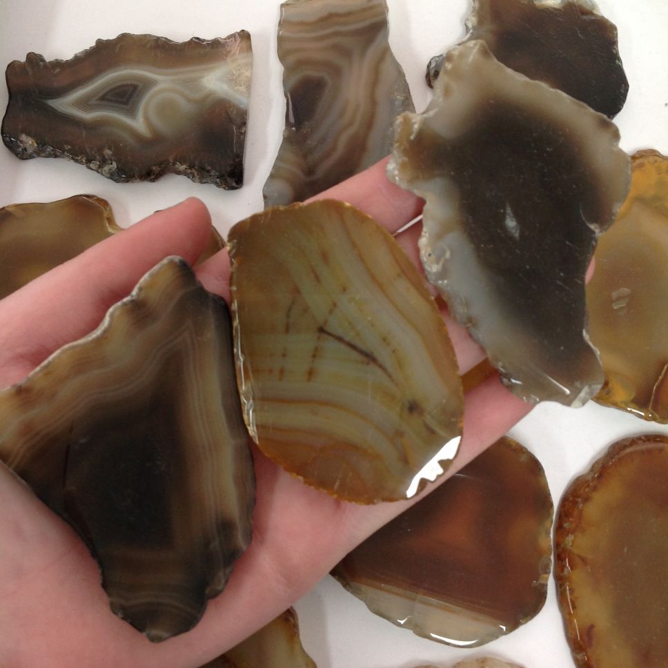 Agate Slice - Dark - 1pc Agate Slice - Dark - 1pc
